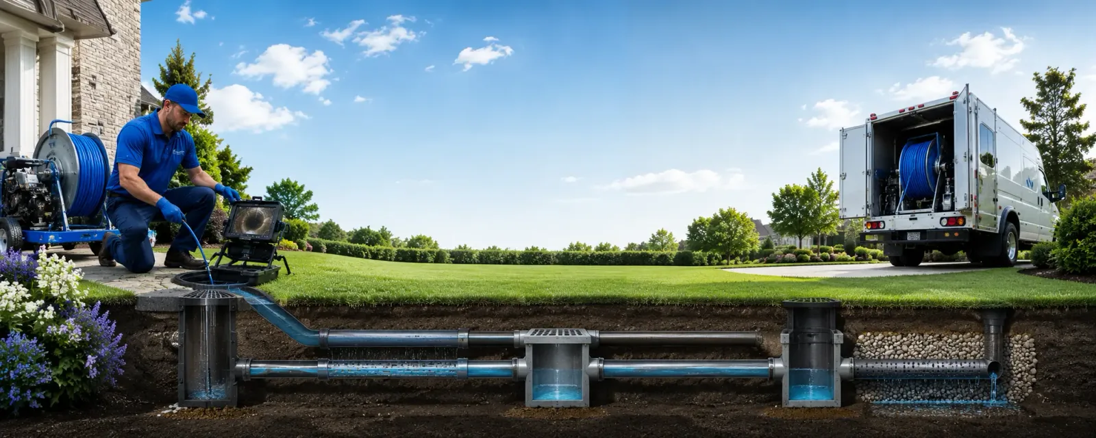 Outdoor drain cleaning information for Westford, MA